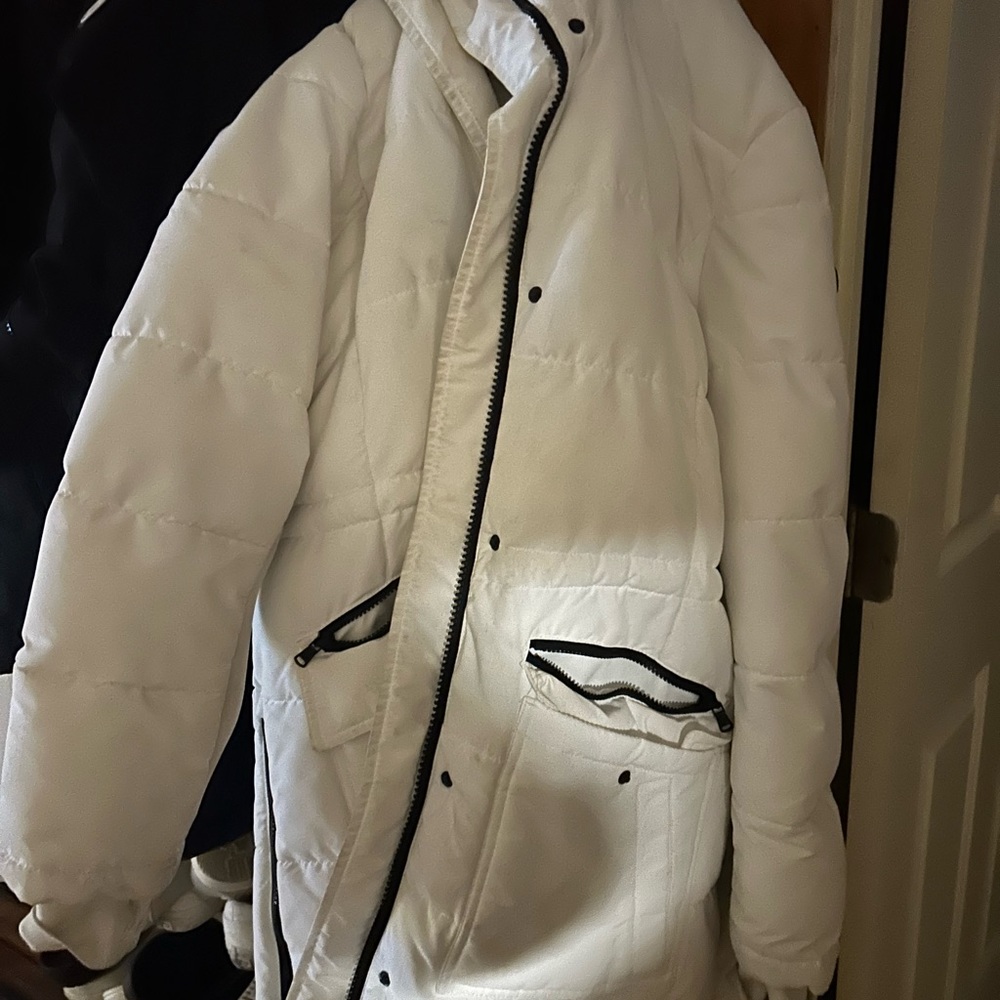 White and back Michael kors long jacket